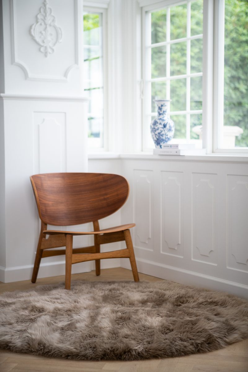 Design-matto | Pitkäkarvainen | Uusi-Seelanti | Ø 140 cm