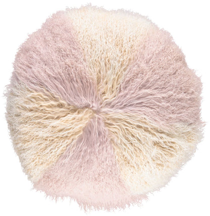 Lampaannahkainen tyyny | Kihara | Tiibet | Ø45 cm, Ø62 cm &amp; Ø38 cm