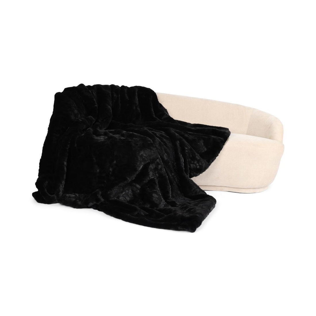 Minkkiruudukko | Kashmir tausta | Musta | 200x200 cm