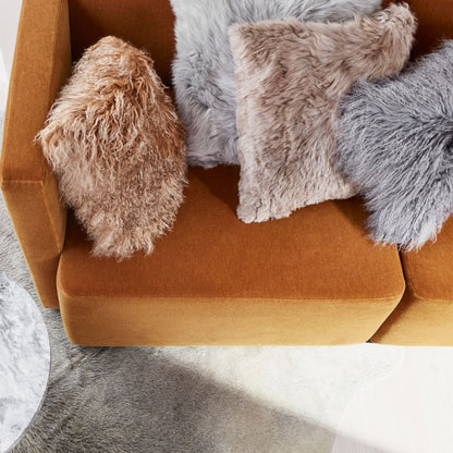 Lampaannahkainen tyyny | Kihara | Tiibet | 40x40 cm