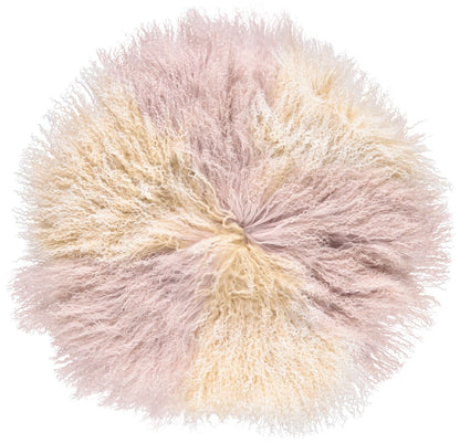 Lampaannahkainen tyyny | Kihara | Tiibet | Ø45 cm, Ø62 cm &amp; Ø38 cm