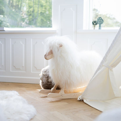 Manray Povl Kjer Design | Pitkäkarvainen lampaannahka | Iso P85xL25xK60 cm