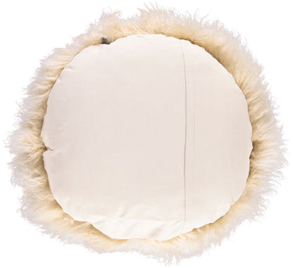 Lampaannahkainen tyyny | Kihara | Tiibet | Ø45 cm, Ø62 cm &amp; Ø38 cm