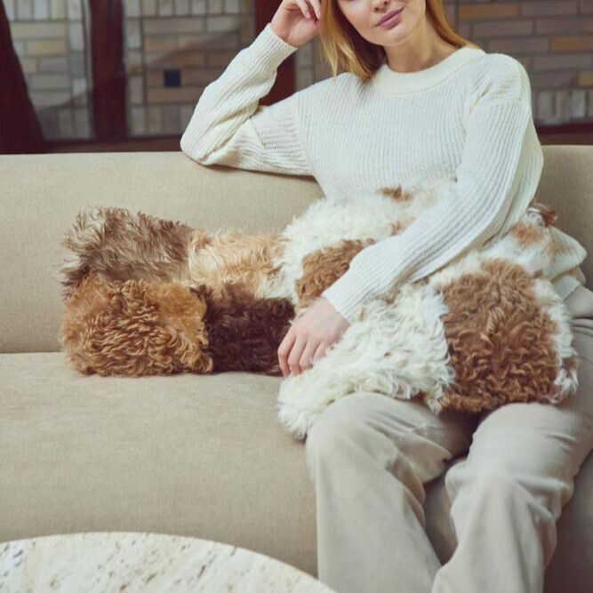 Lampaannahkainen tyyny | Toscana | Kaksipuolinen