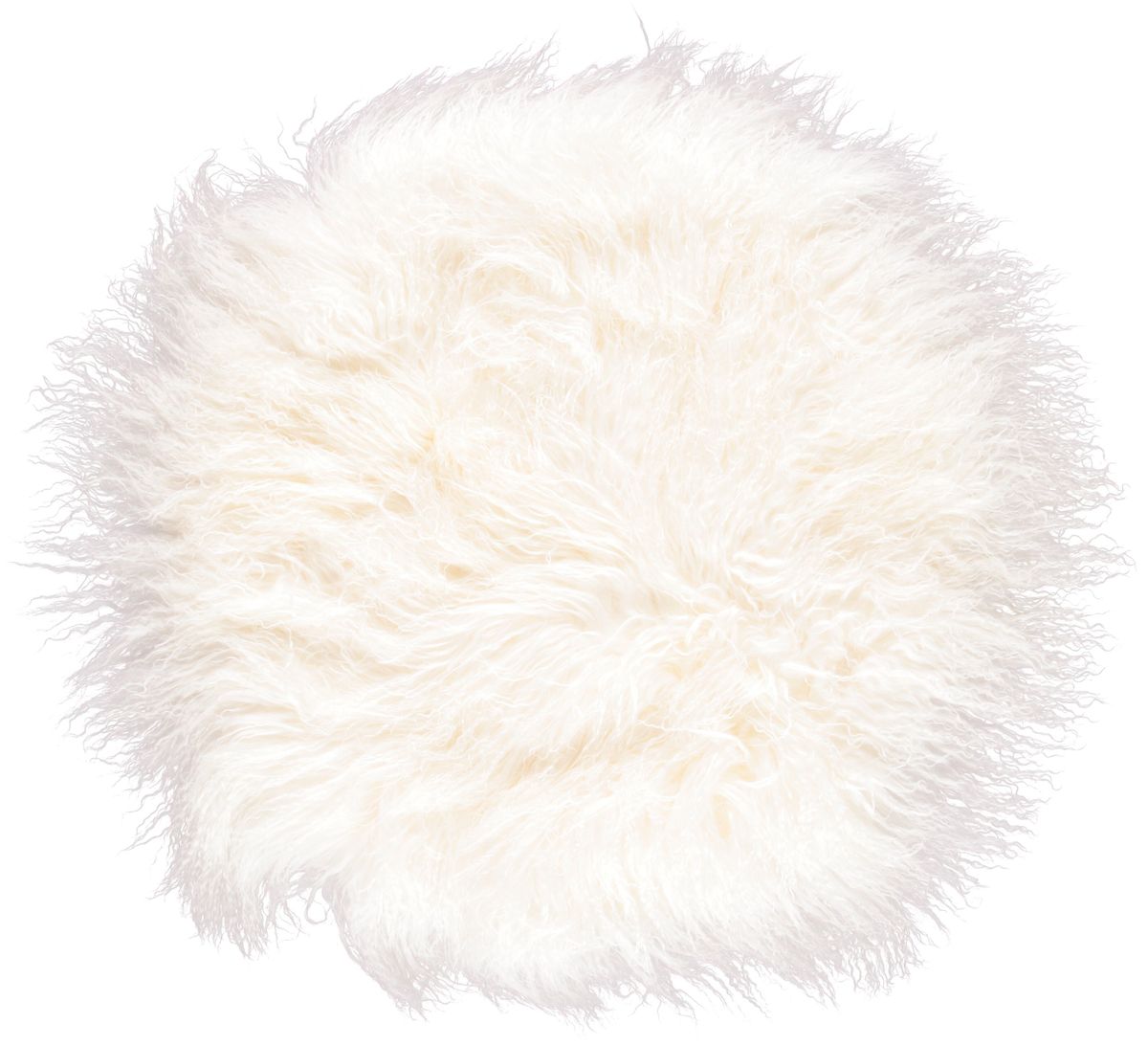 Lampaannahkainen tyyny | Kihara | Tiibet | Ø45 cm, Ø62 cm &amp; Ø38 cm