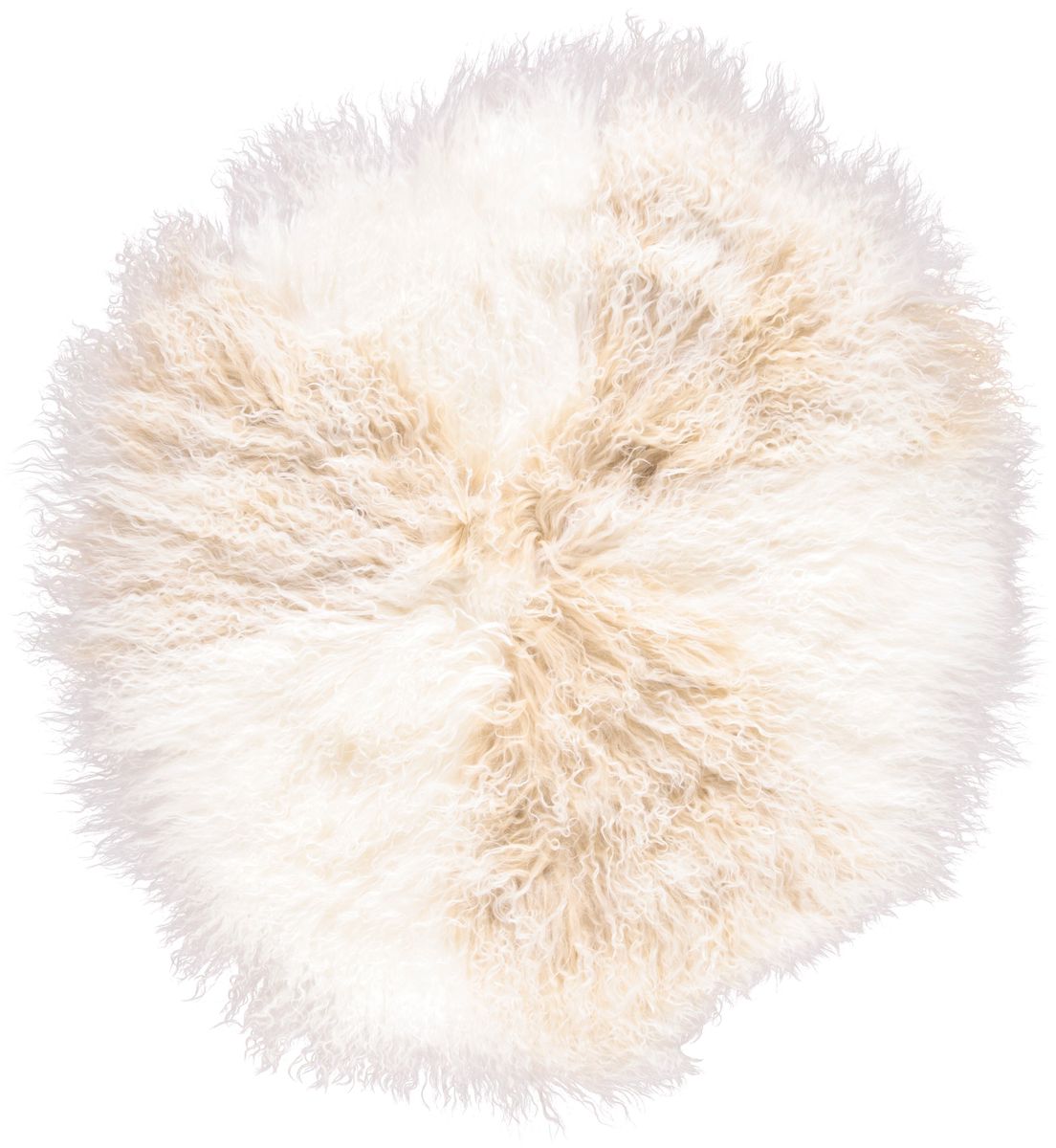 Lampaannahkainen tyyny | Kihara | Tiibet | Ø45 cm, Ø62 cm &amp; Ø38 cm