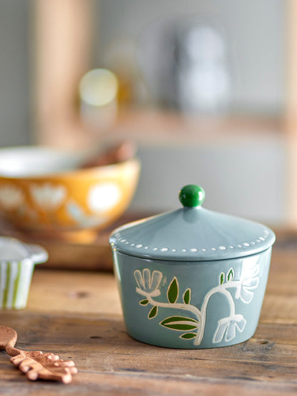Luova kokoelma Tanger Jar W/LID, vihreä, Stoneward