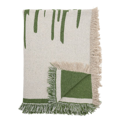 Bloomingville Haxby Plaid, vihreä, kierrätetty puuvilla