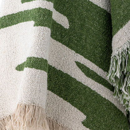 Bloomingville Haxby Plaid, vihreä, kierrätetty puuvilla