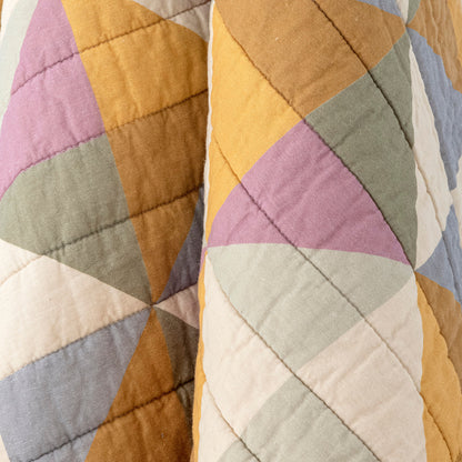 Bloomingville-miehistön peitto, keltainen, puuvilla OEKO-Tex®