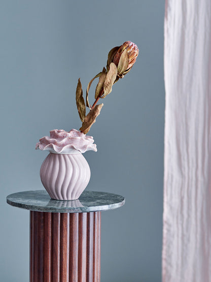 Bloomingville Petalia maljakko, Rosa, Stoneware