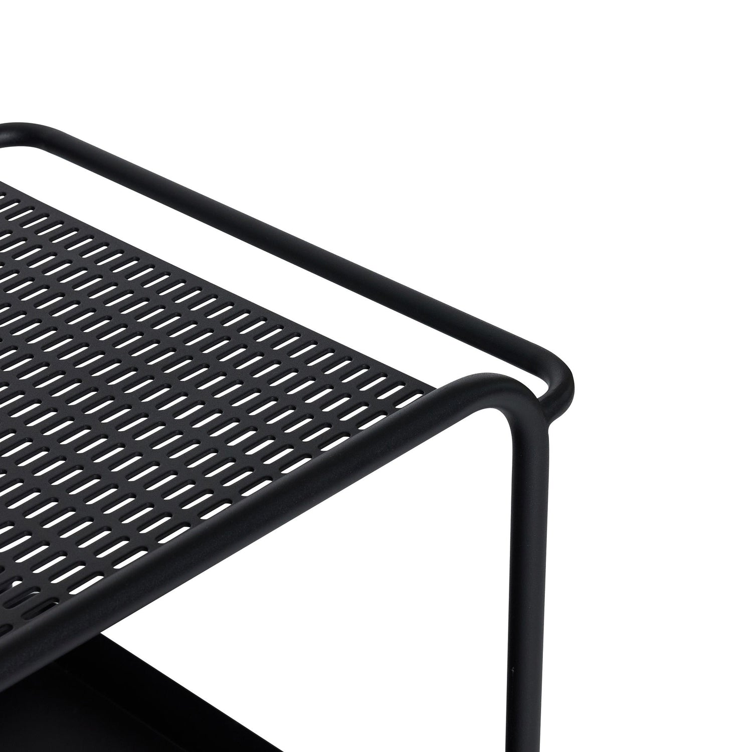 Hübsch push rolling pöytä musta