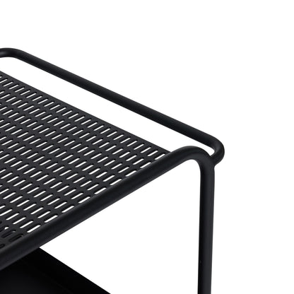 Hübsch push rolling pöytä musta