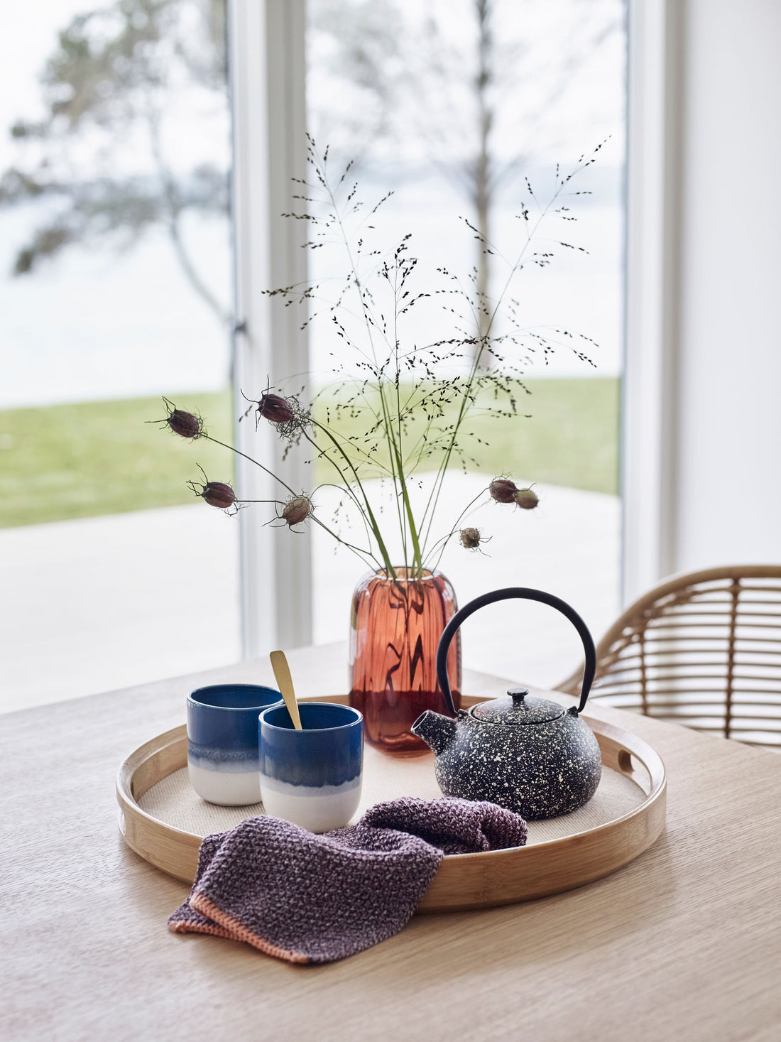 Hübsch Canvas Hills pyöreä luonto (sarja 2)