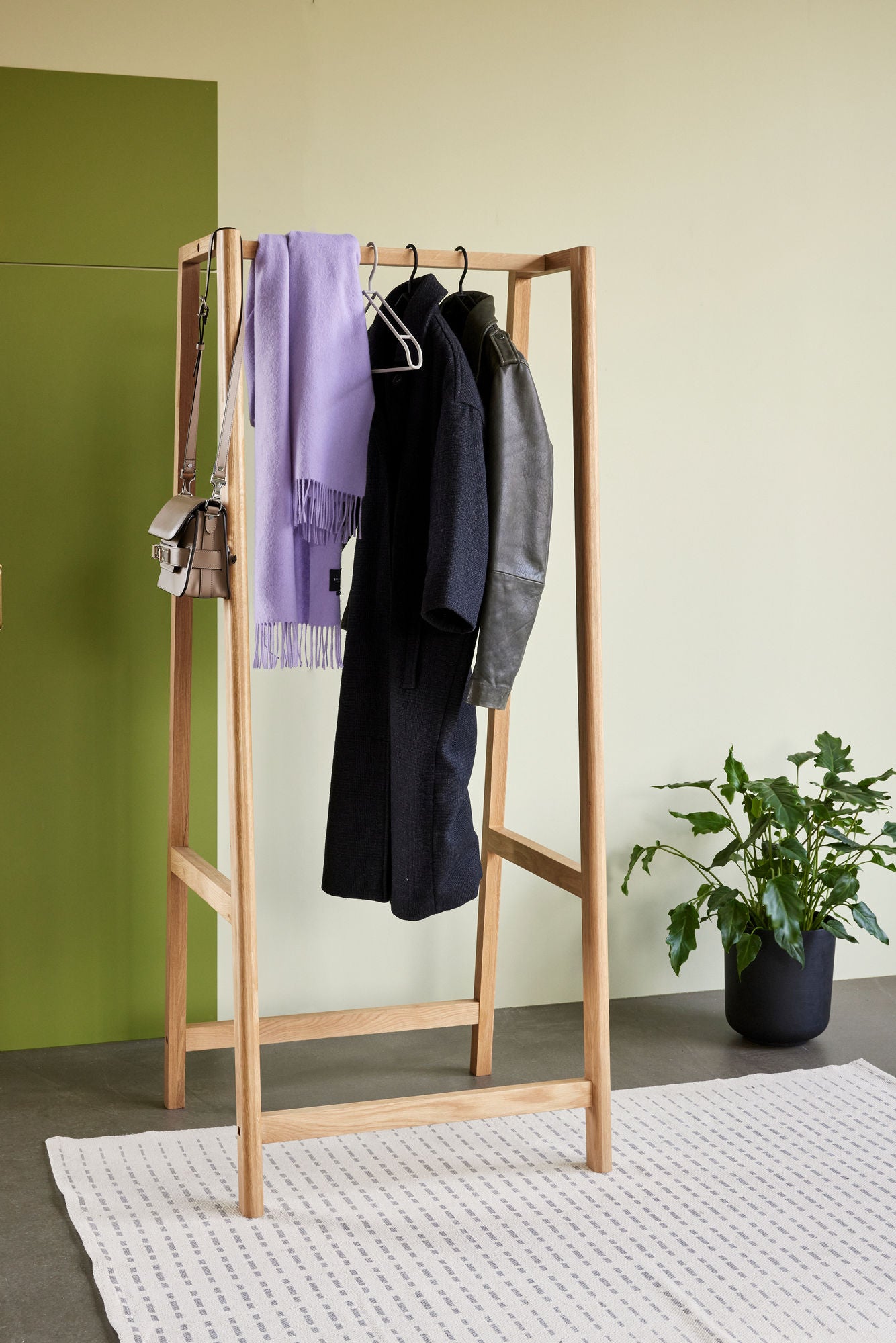 Hübsch -nastapeite beige/harmaa