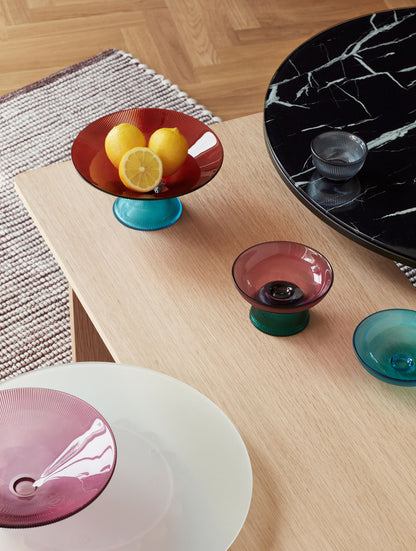 Hübsch Unikko matto Burgundia/valkoinen