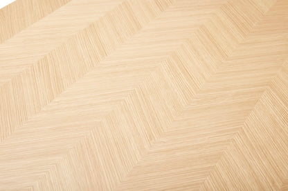 Hübsch Herringbone ruokapöytä suuri luonnonmukainen