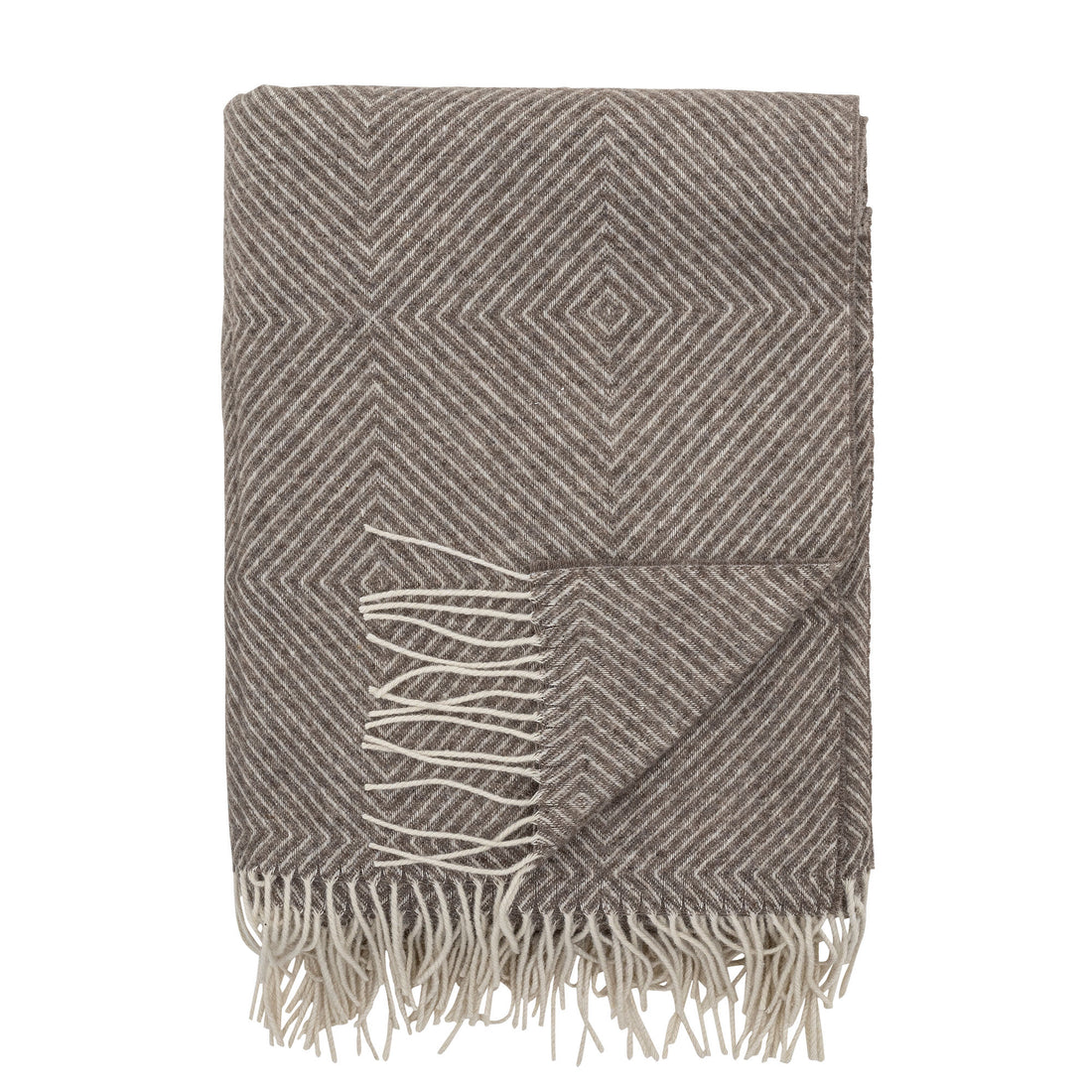 Bloomingville Hoshi Plaid, Brown, Merino -villa