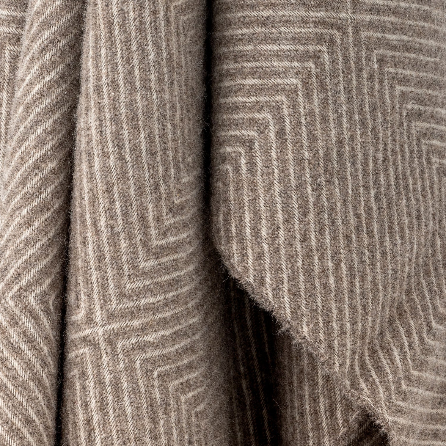 Bloomingville Hoshi Plaid, Brown, Merino -villa