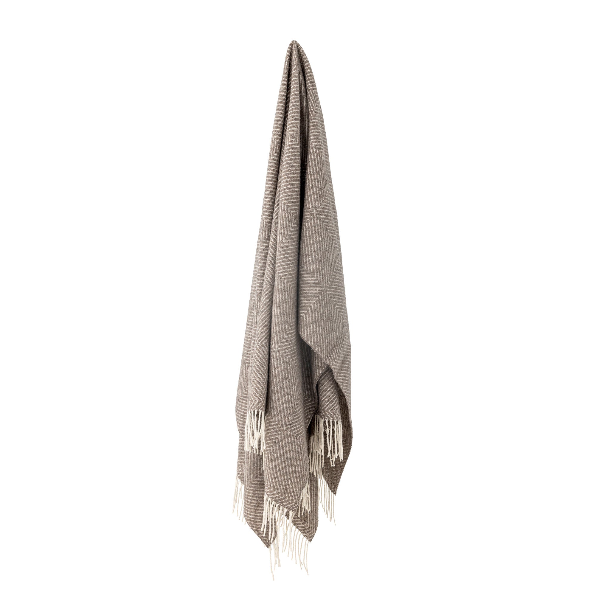 Bloomingville Hoshi Plaid, Brown, Merino -villa