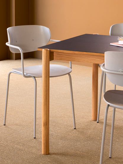 Vino ruokapöytä suorakaiteen muotoinen musta - 190x107xh75cm