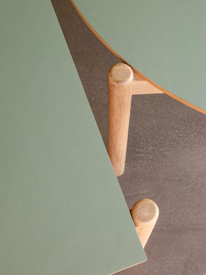 Vino ruokapöytä pyöreä oliivinvihreä - ø115xh75cm