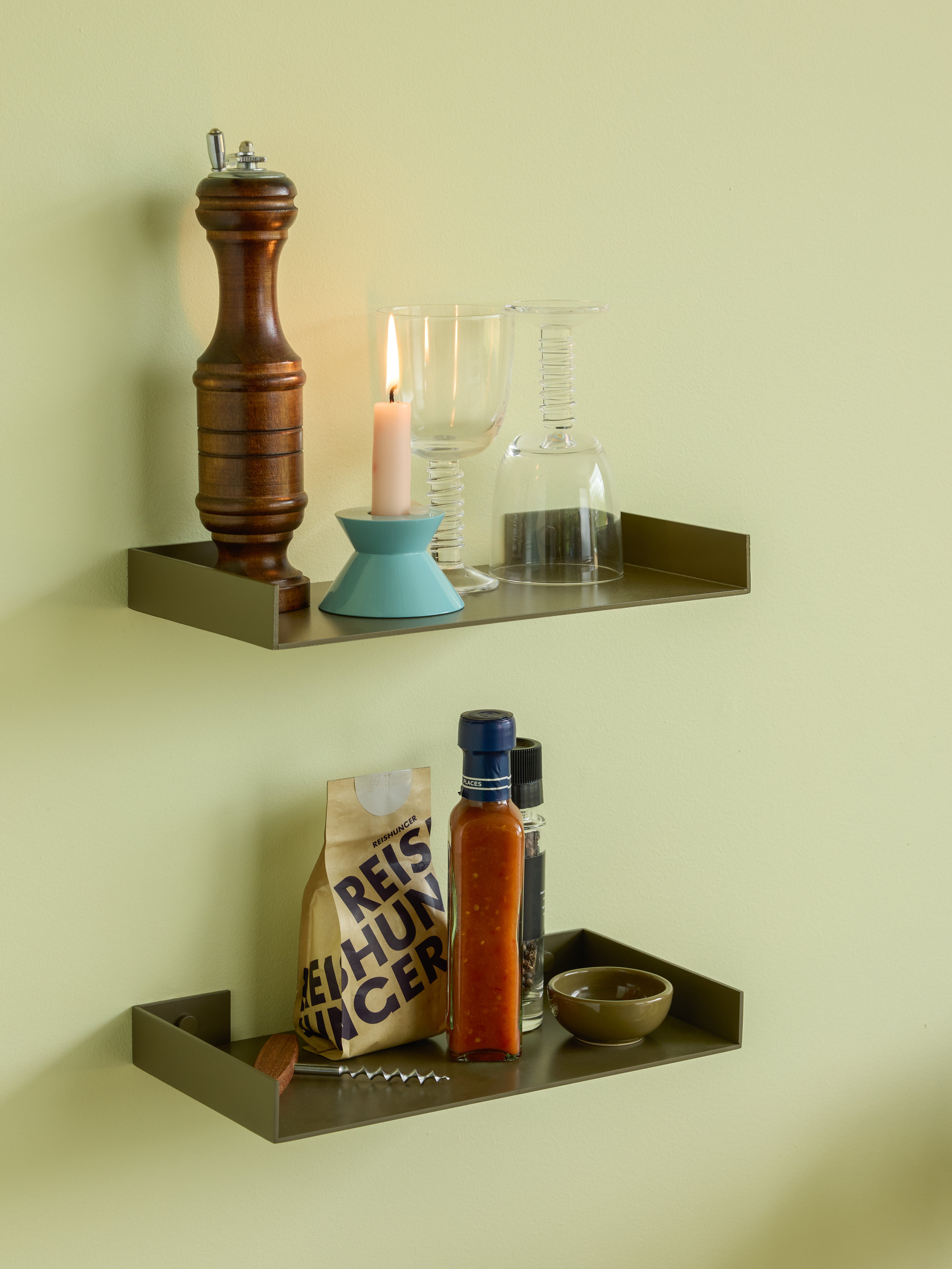 Arkkia Kirjahylly Tummanvihreä - 30x15xh3cm