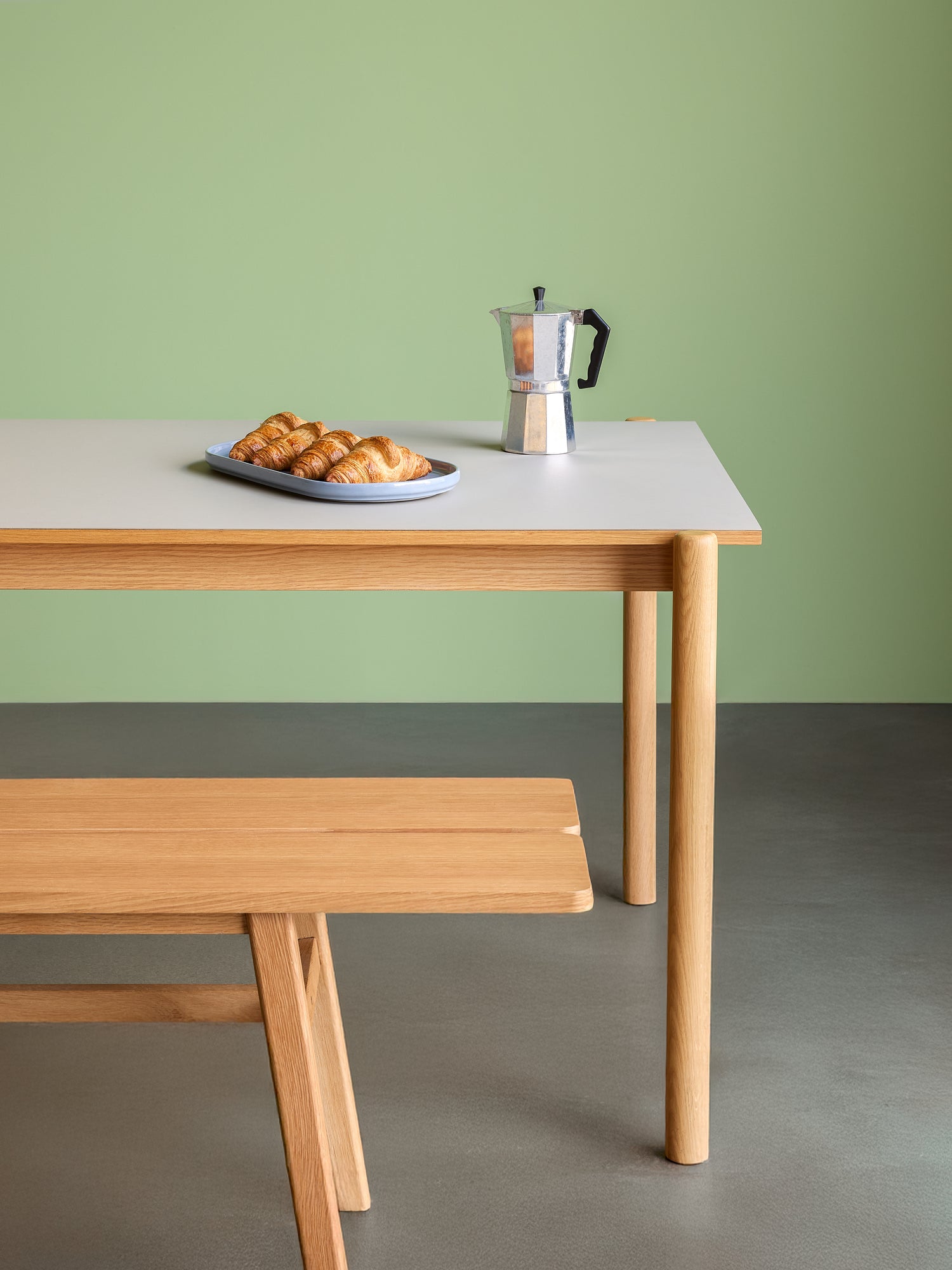 Vino ruokapöytä suorakaiteen muotoinen harmaa - 190x107xh75cm