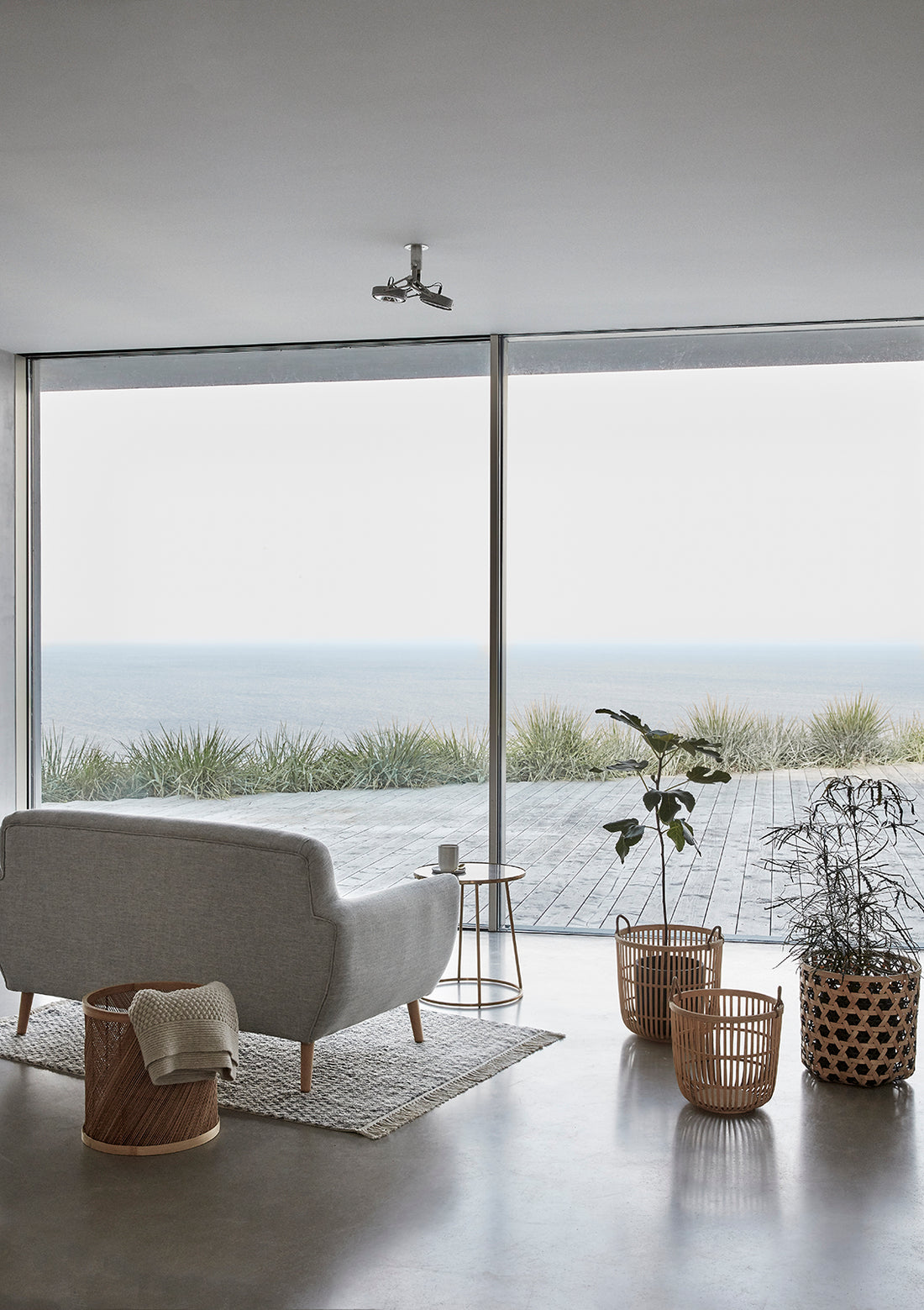 Hickory Basket Natural (2 kpl sarja) - ø34xh33, ø39xh36cm