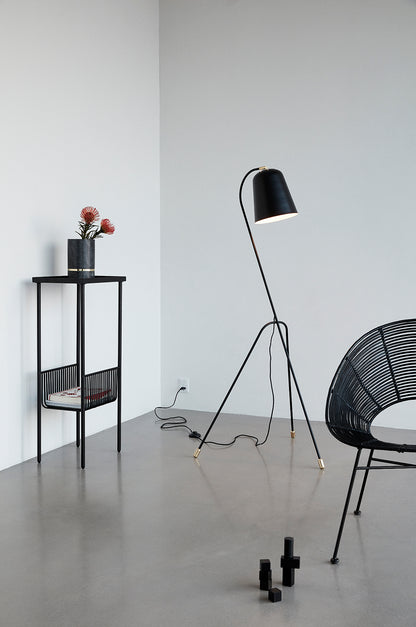 Eyrie -konsolipöytä pieni musta - 40x30xh93cm