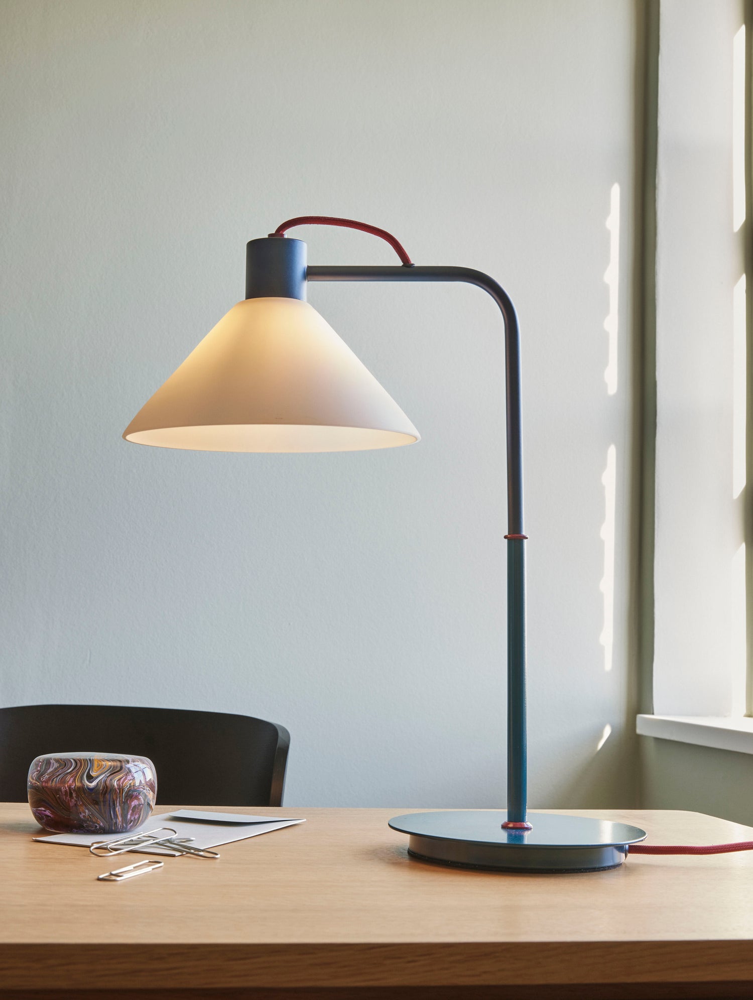Spot -pöytävalaisin sininen - Ø37x22xh44cm, e27