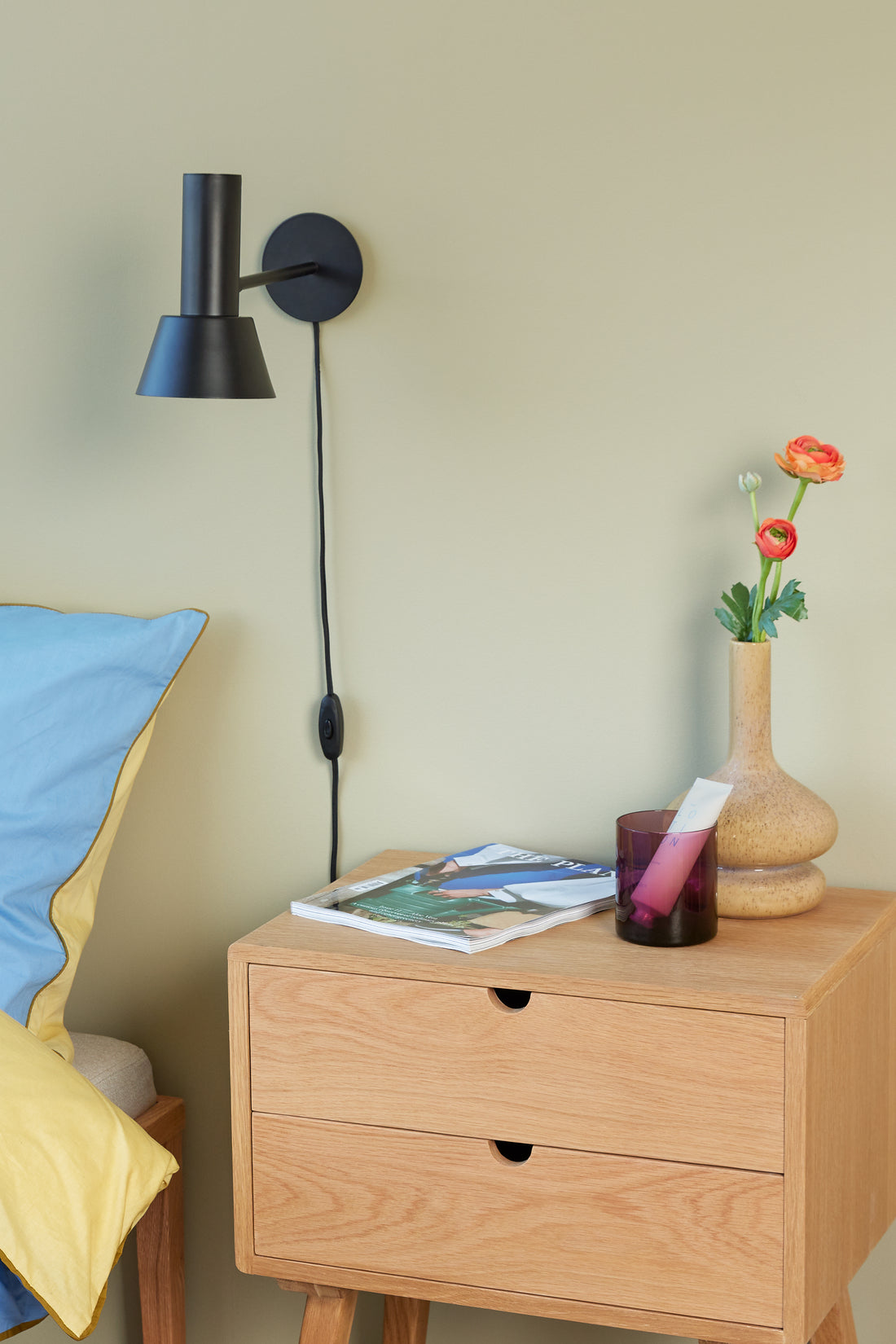 Napauta seinävalaisin musta - 12x29xh20cm, e14