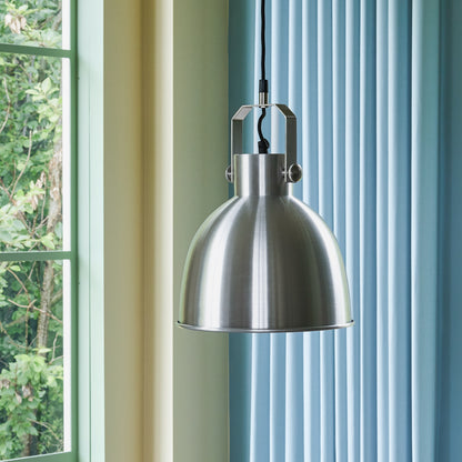Selvästi riipus harjattu teräs - Ø29xh41cm, e27/40w