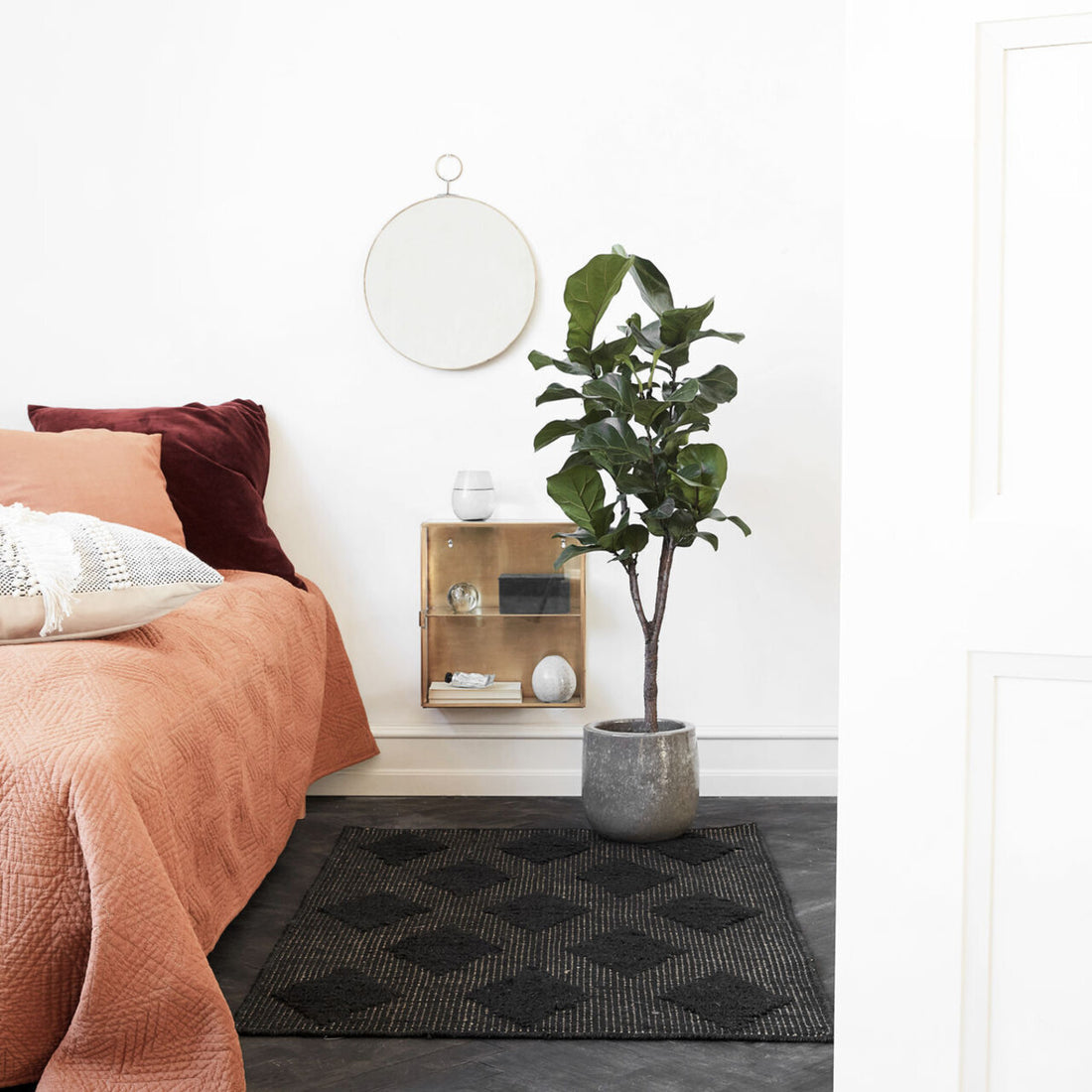 Talo -lääkäri Cubie Rug 85x130 cm, musta