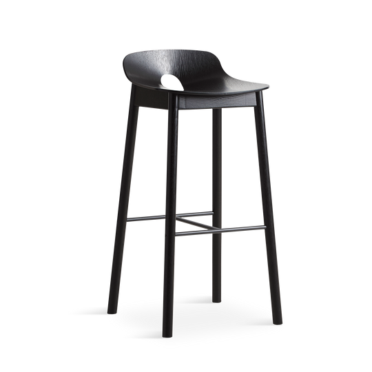 WOUD - Mono bar stool - Black - WOUD - DesignGaragen.dk