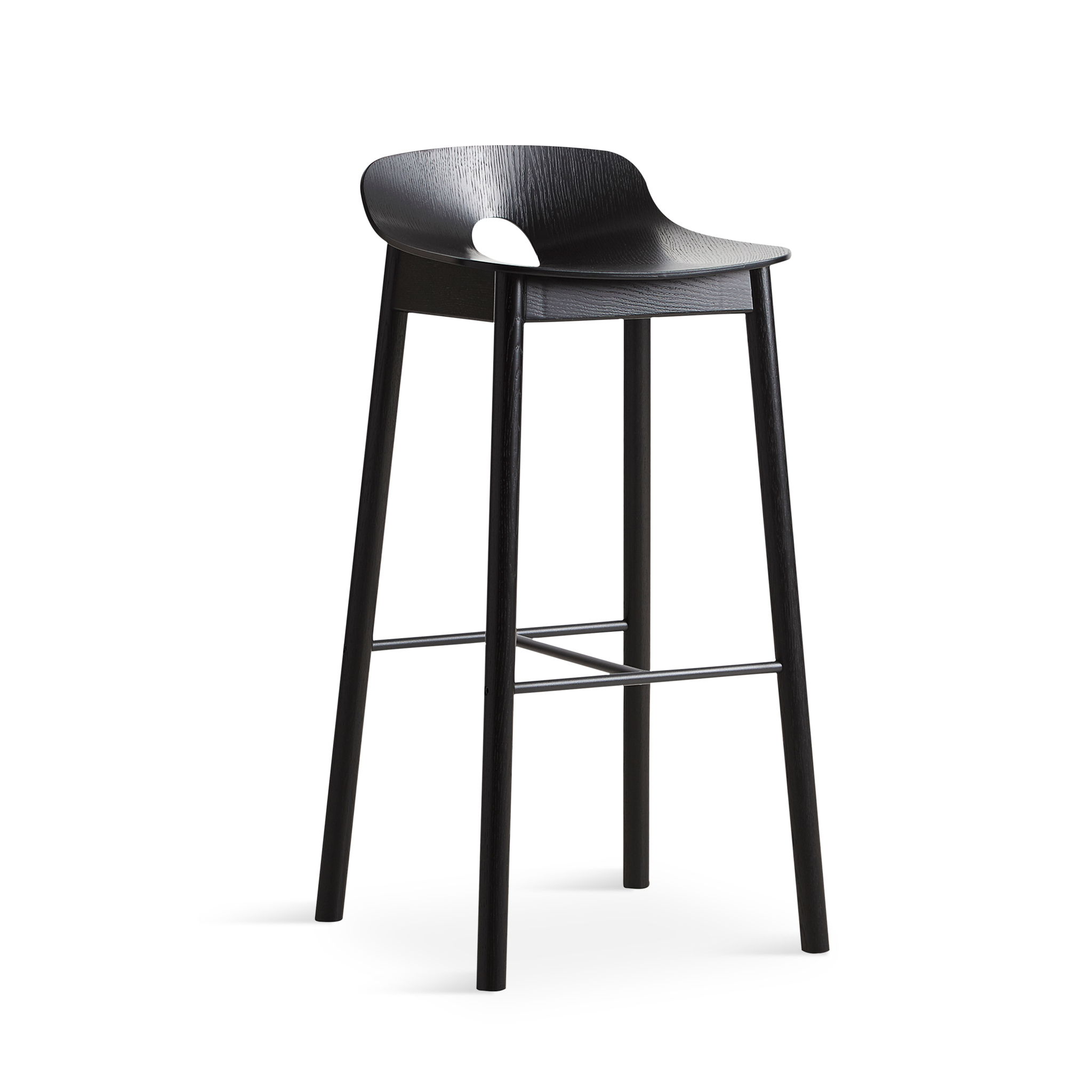 WOUD - Mono bar stool - Black - WOUD - DesignGaragen.dk
