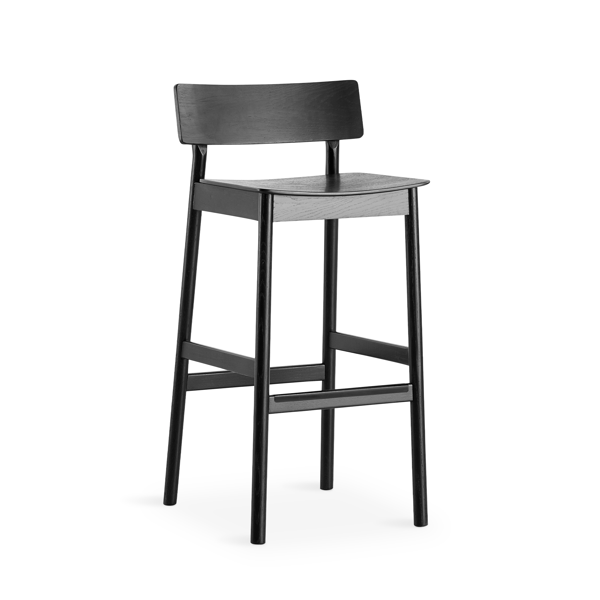 WOUD - Pause bar stool 2.0 - Black - WOUD - DesignGaragen.dk