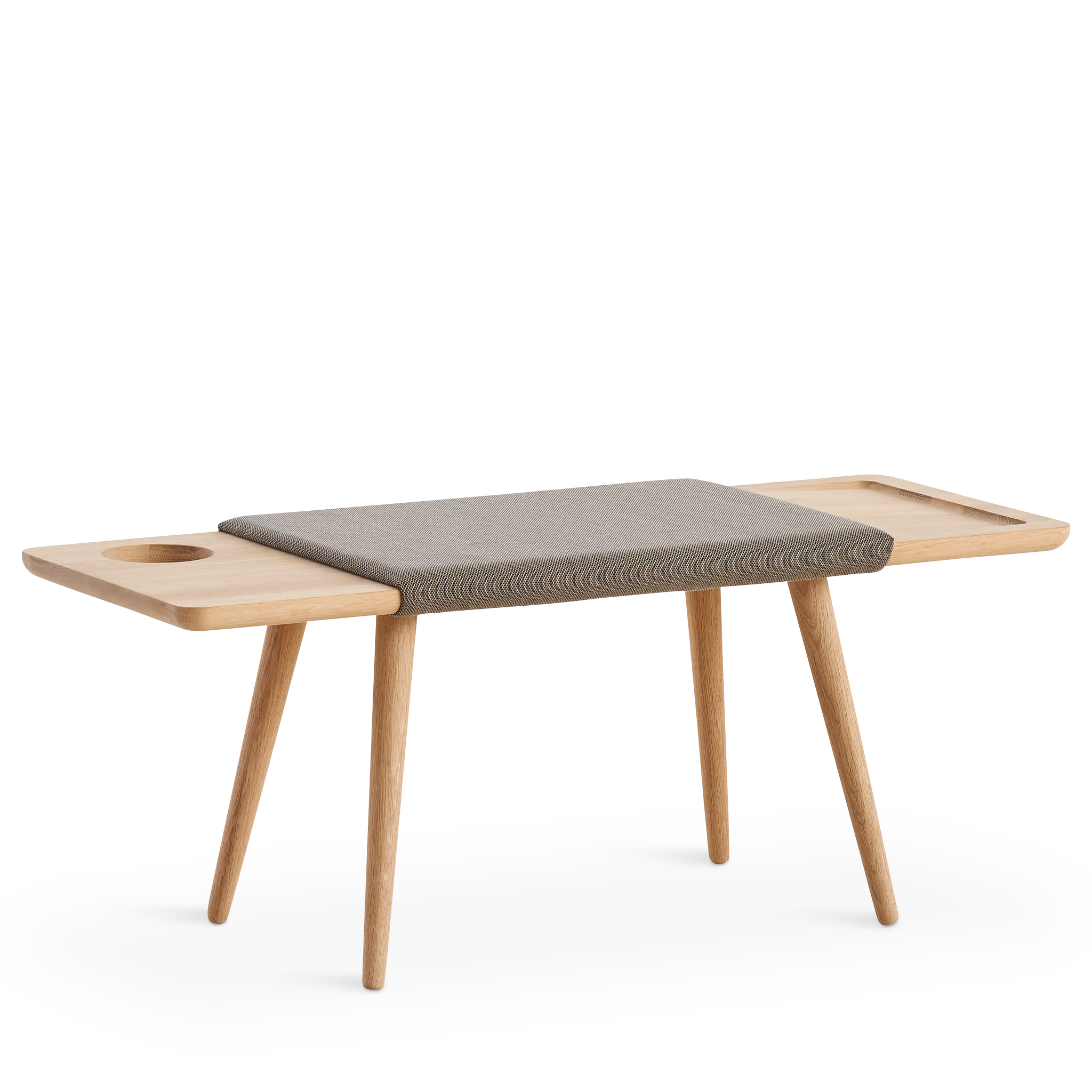 WOUD - Baenk bench - White pigmented oak - WOUD - DesignGaragen.dk