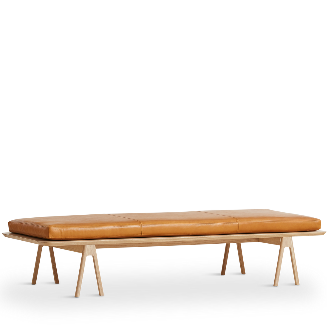 Woud - Taso -sohva - Cognac/Oak 190x76.50x41 cm