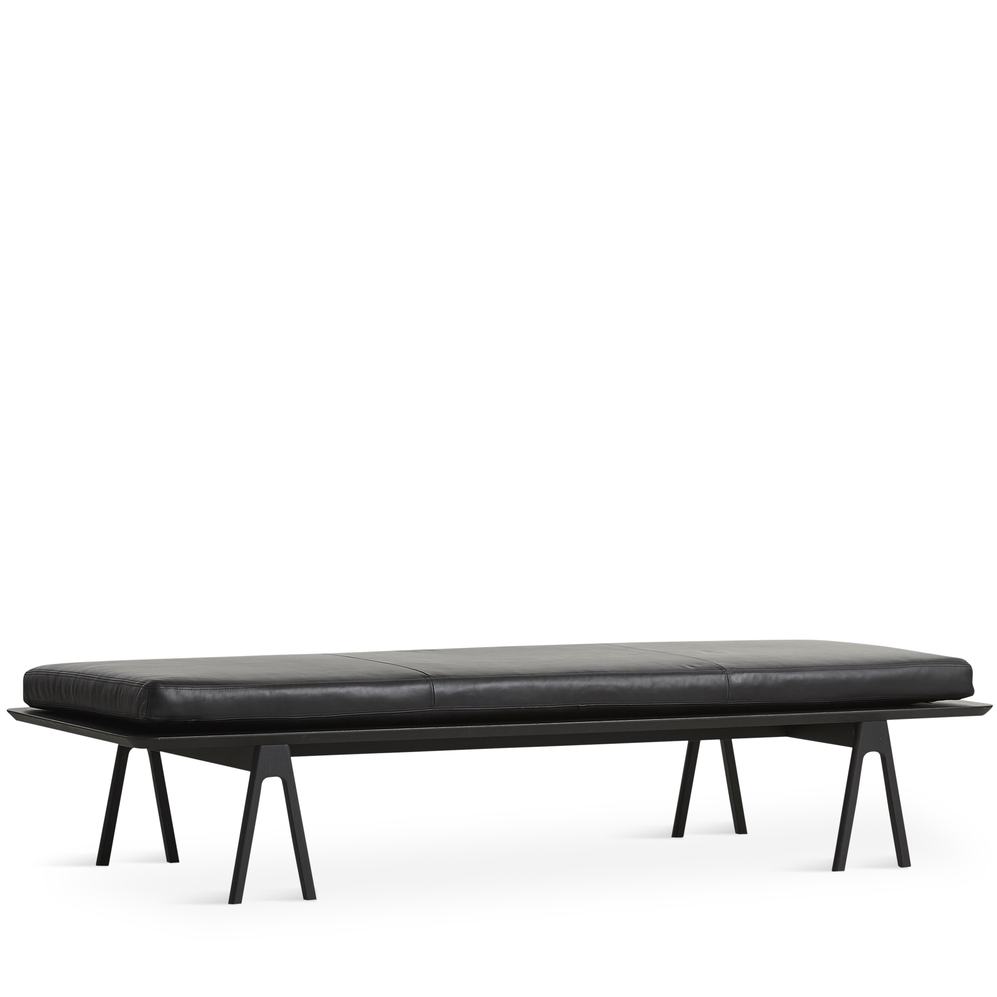 WOUD - Level daybed - Black/black 190x76,50x41 cm - WOUD - DesignGaragen.dk