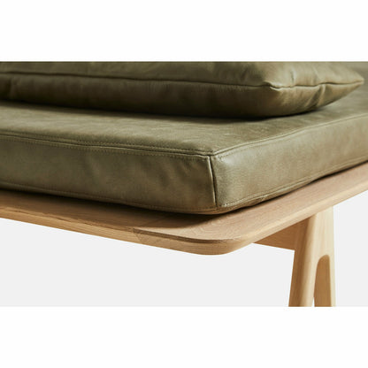 Woud - Taso -sohva - Moss Green/Black 190x76.50x41 cm