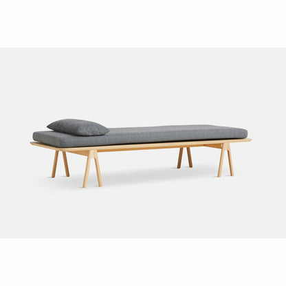 WOUD - Level daybed - Grey bouclé/oak 190x76,50x41 cm - WOUD - DesignGaragen.dk