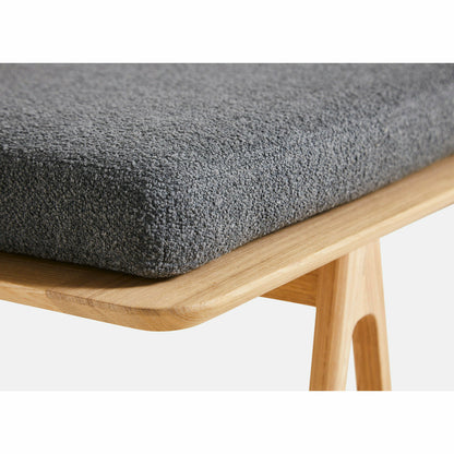 WOUD - Level daybed - Grey bouclé/oak 190x76,50x41 cm - WOUD - DesignGaragen.dk