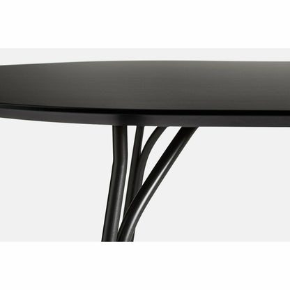 Woud - puun ruokapöytä (220 cm) - hiili musta/musta