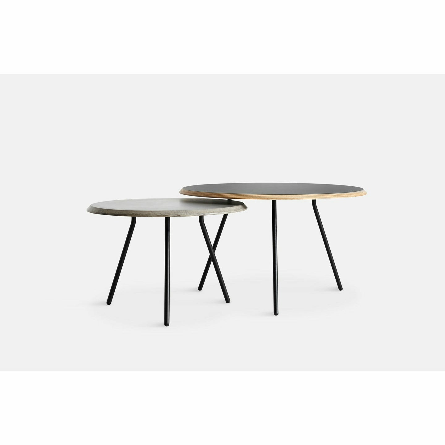 WOUD - Soround coffee table - Black (Ø75xH49) - WOUD - DesignGaragen.dk