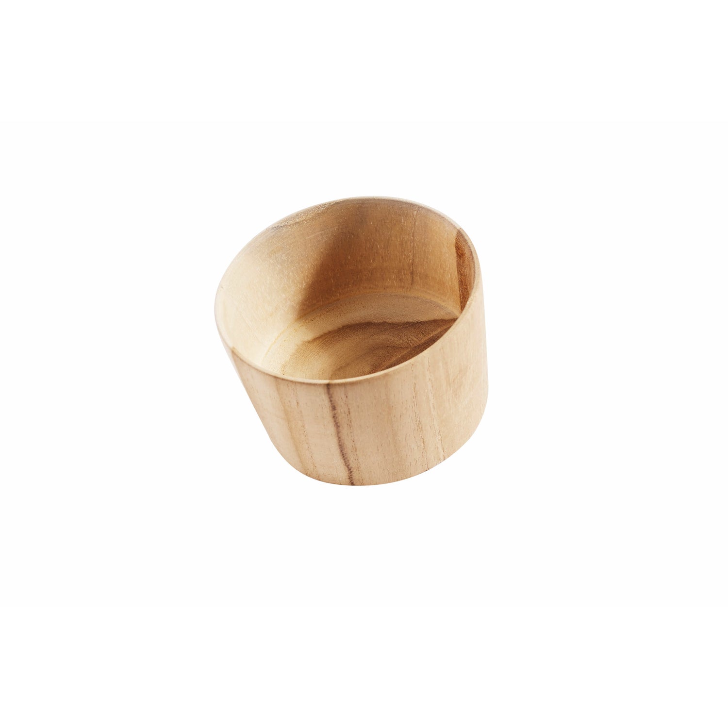 Muubs Skål Snack - Natur - Ny Teak - H: 6 Ø: 10 cm - DesignGaragen.dk.