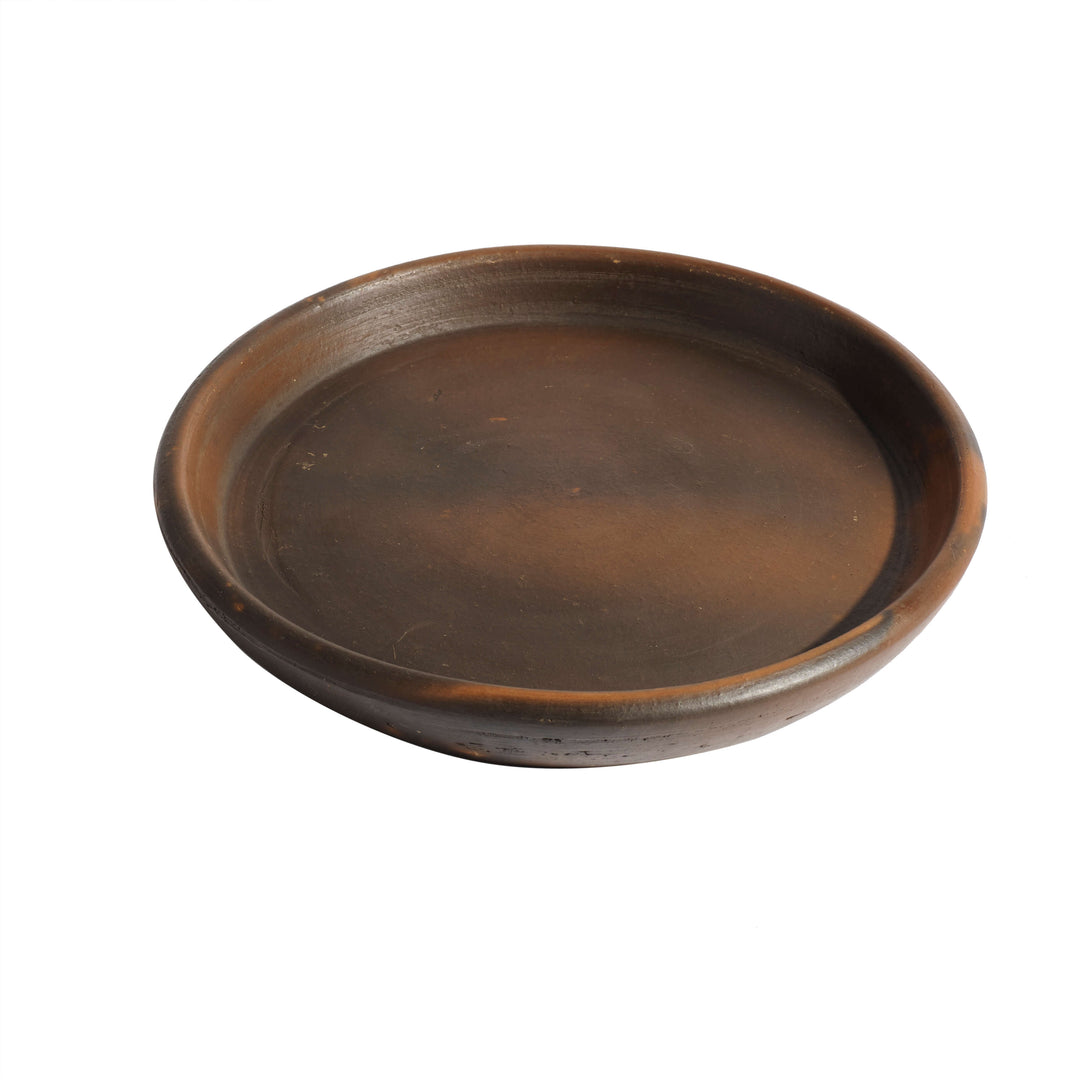 Muubs Deep Pan Tallerken Hazel - Brun - Keramik - H: 3 Ø: 25 cm - DesignGaragen.dk.