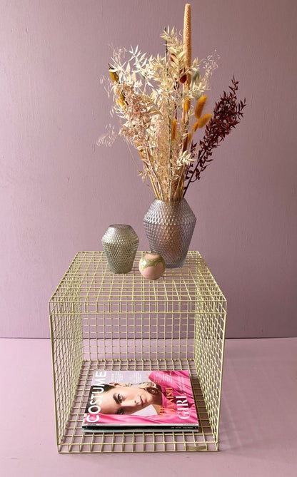 Kalager Design Lankakuutio, vihreä beige