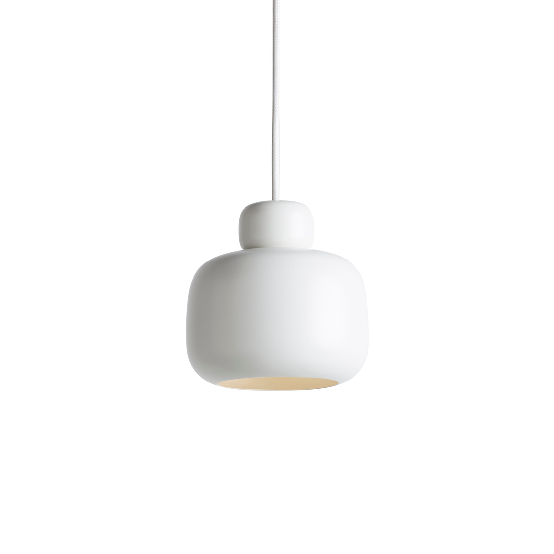 WOUD - Stone pendant (Small) - White - WOUD - DesignGaragen.dk