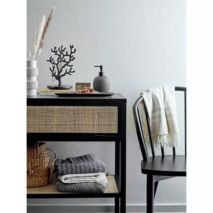 Bloomingville - Alvia -kaappi, musta, mänty H.100xb.35xl.120 cm